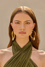 CULT GAIA LOLA EARRING IN SHINY BRASS