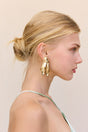 WINNIE EARRING - BRUSHED BRASS