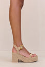 CLARA PLATFORM SANDAL - NATURAL