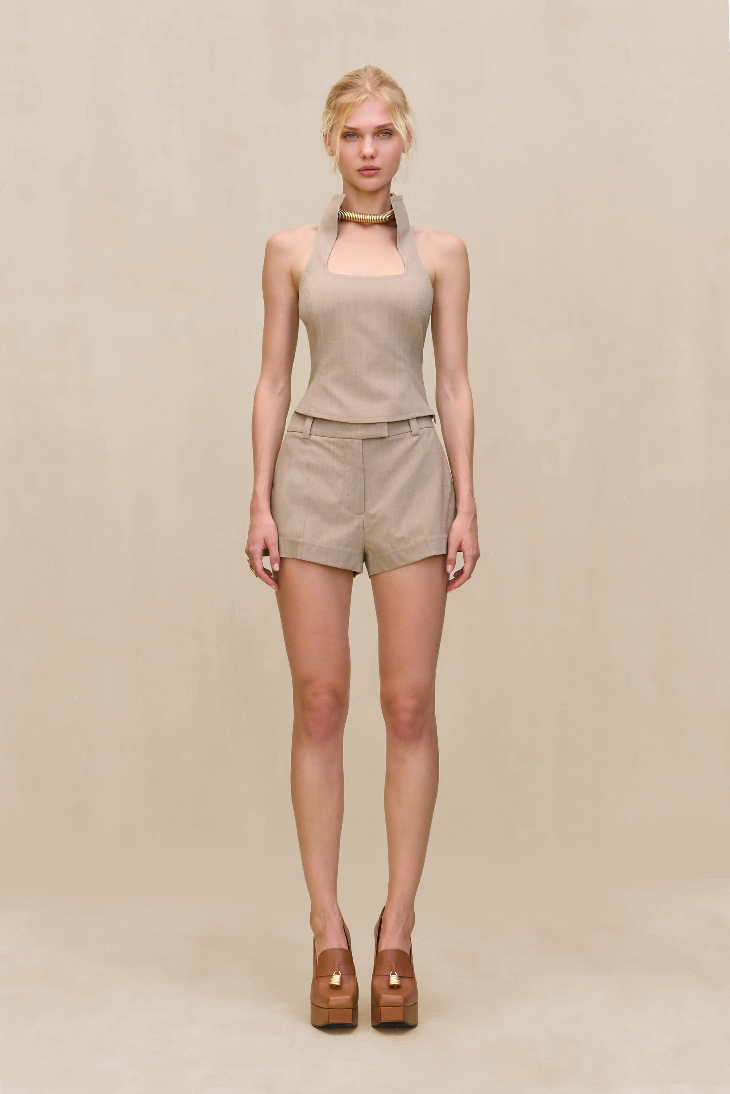 FELICITY SHORT - BEIGE