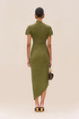 CHRYSTA KNIT DRESS - CEDAR