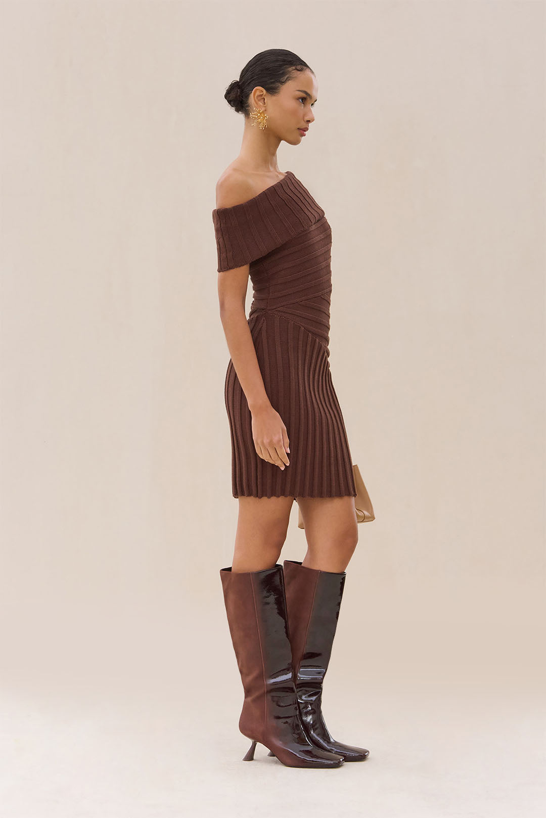 OCEANE KNIT DRESS - JAVA