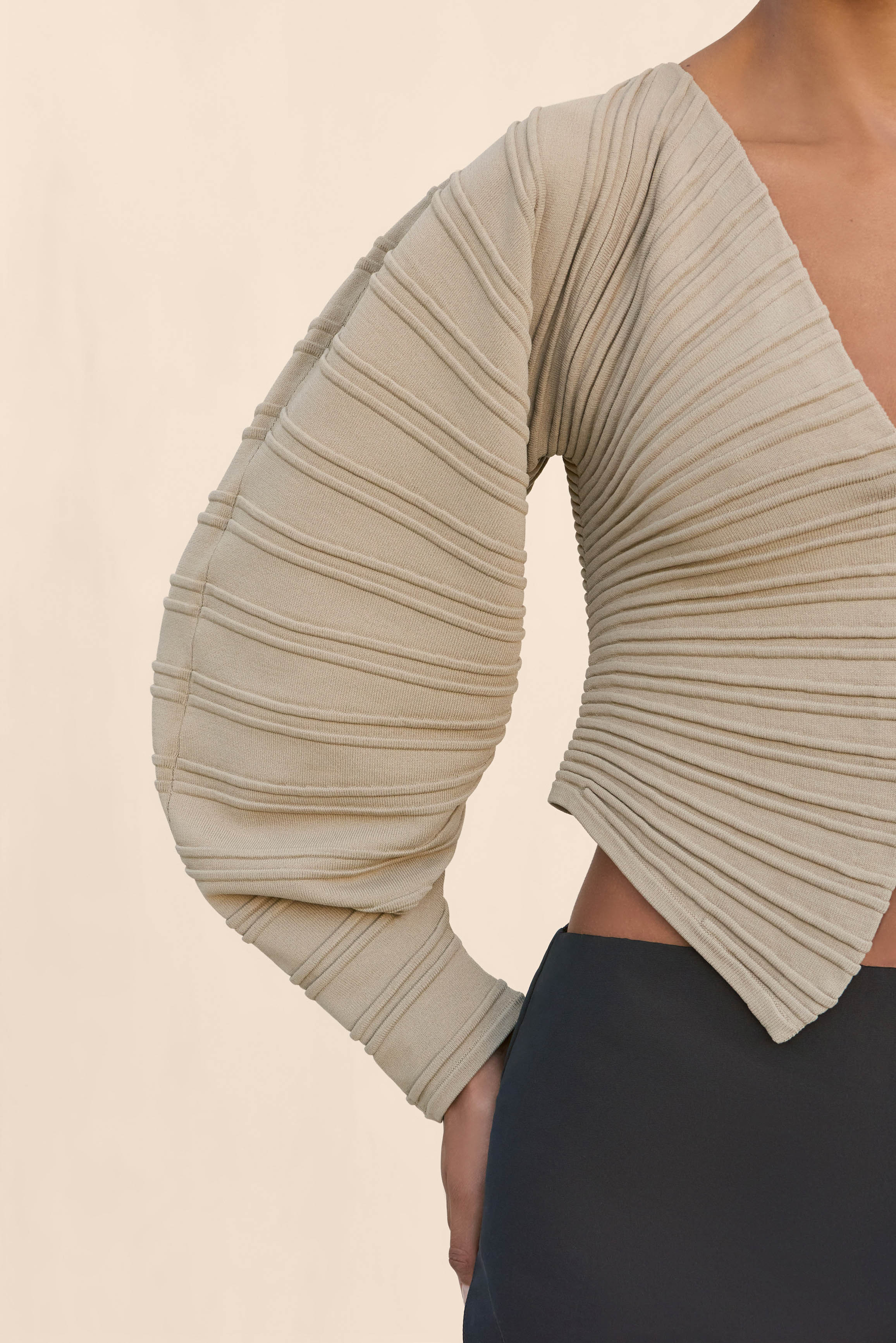 BLAIR KNIT CARDIGAN - NUTMEG