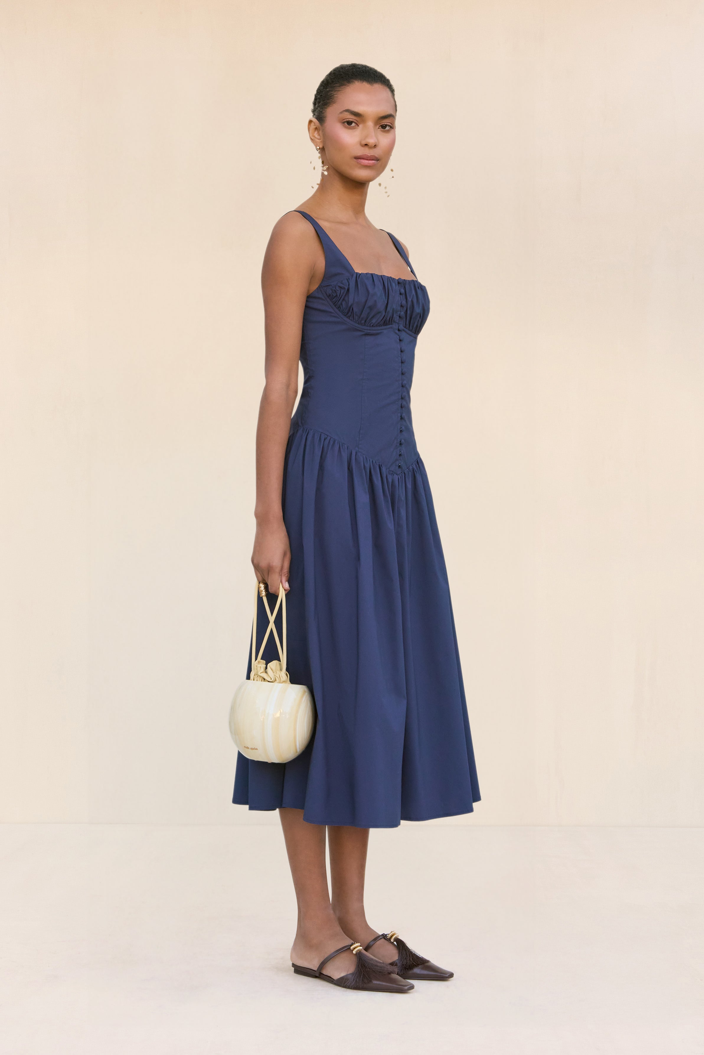 EMMETT DRESS - DEEP LAKE