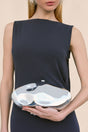 CALDERA CLUTCH - SHINY SILVER