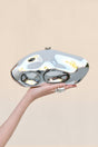 CALDERA CLUTCH - SHINY SILVER