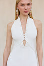 VIVIENNE KNIT DRESS - OFF WHITE