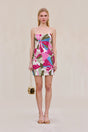 BEBE DRESS - FLORAL ROSETTE