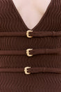 EVALEIGH KNIT DRESS - JAVA