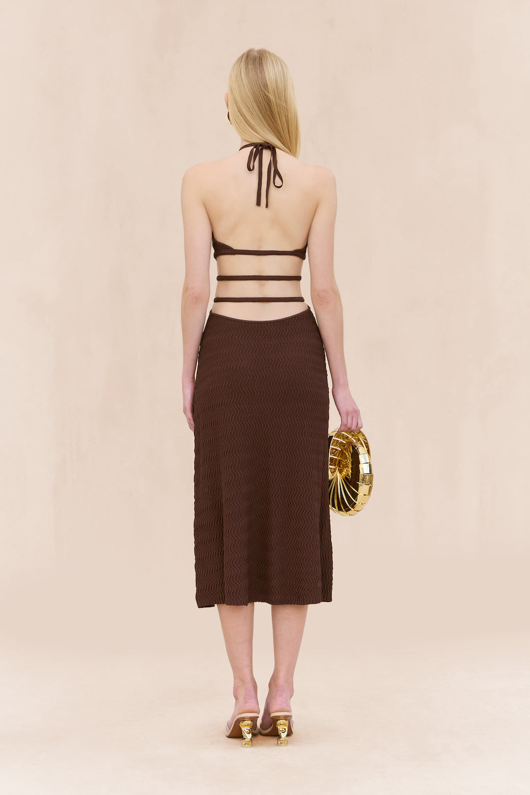 EVALEIGH KNIT DRESS - JAVA