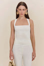 CRAWFORD KNIT TOP - OFF WHITE