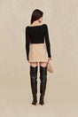 LOTTIE BODYSUIT SWEATER - BLACK