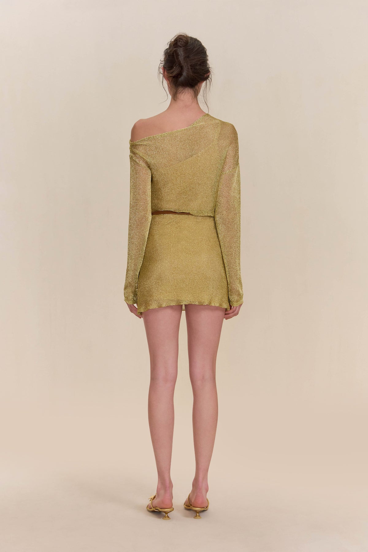 KARISHMA KNIT DRESS - GOLD