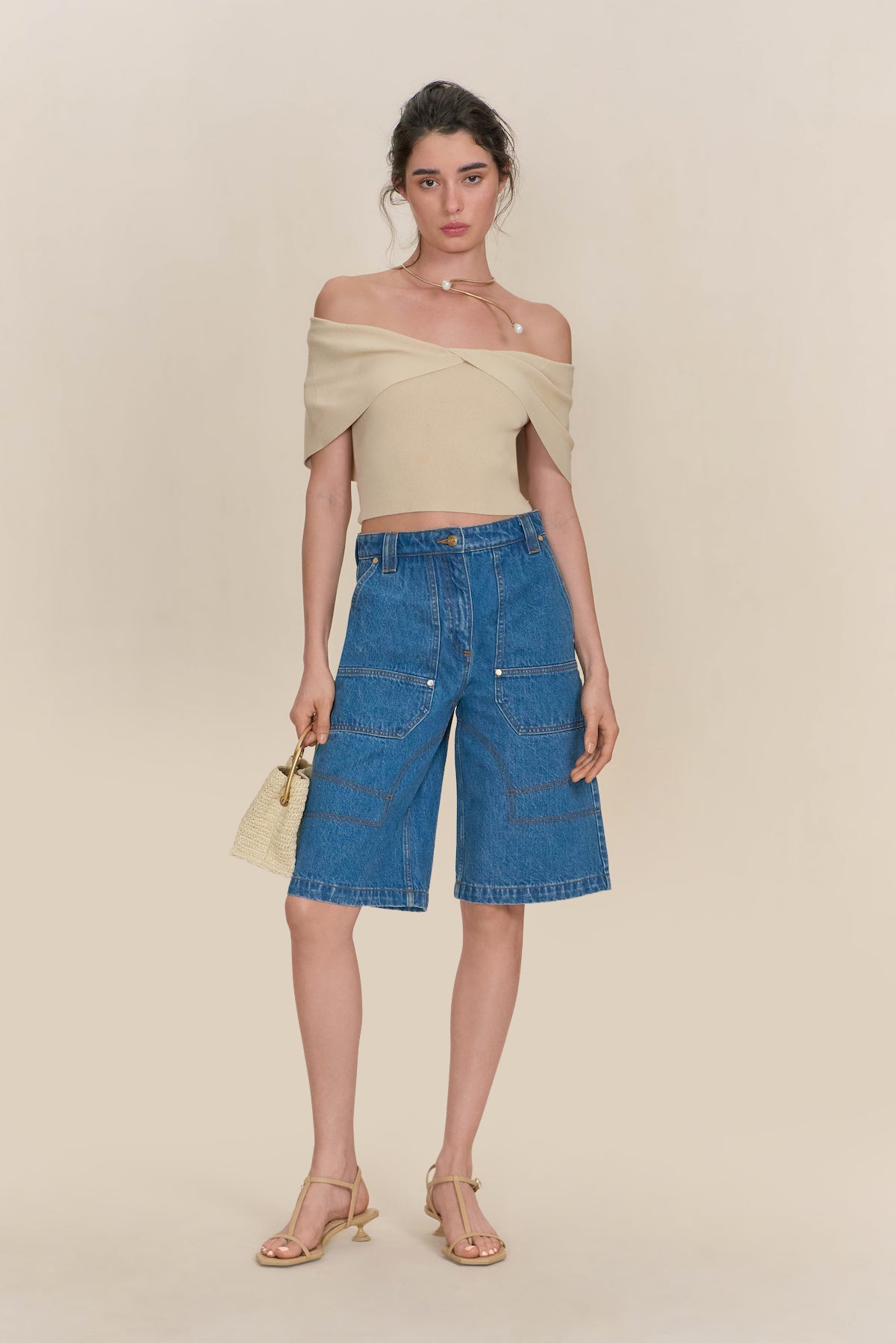 PRESCOTT KNIT TOP - BEACH