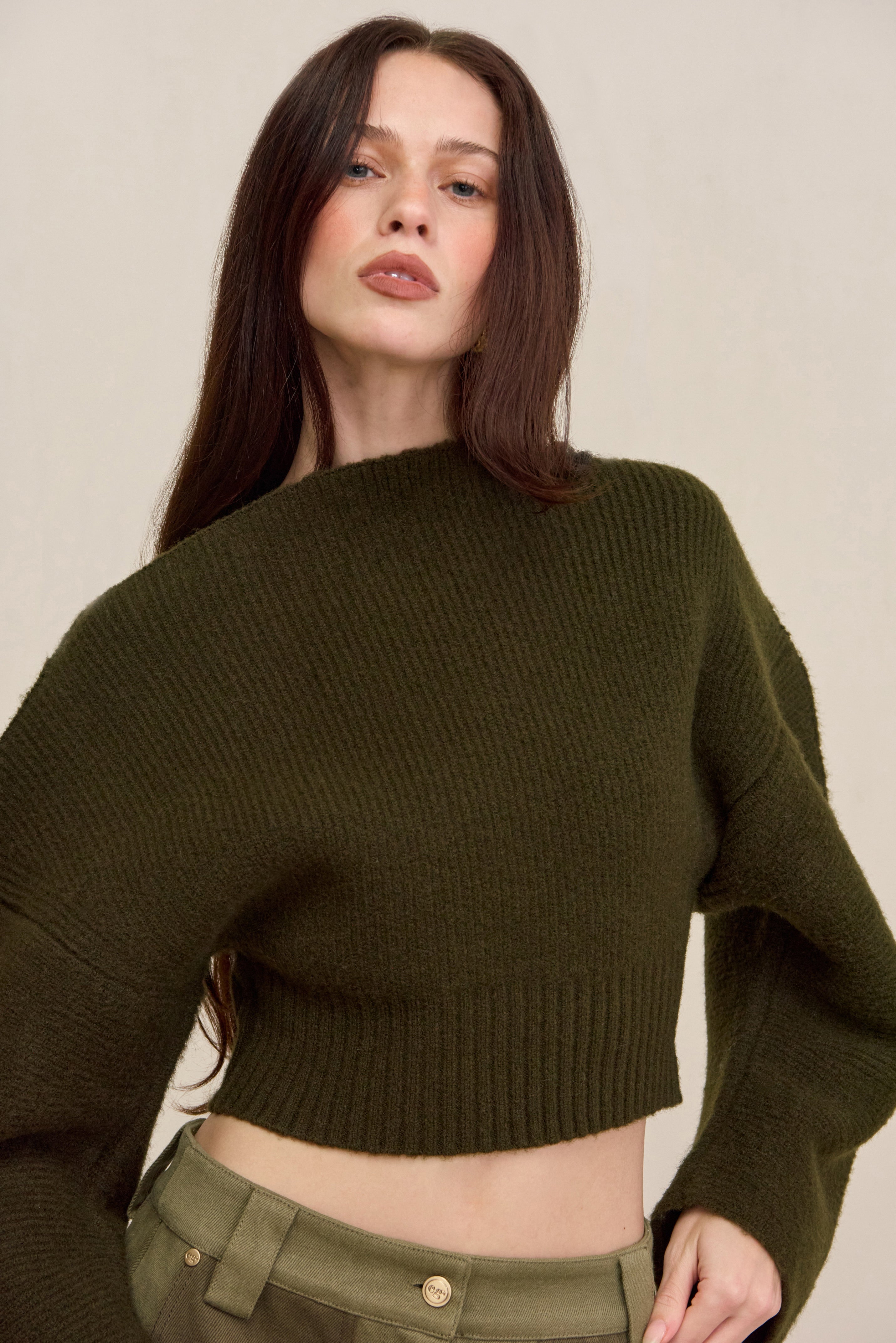 ELLA SWEATER - DEEP ROSEMARY