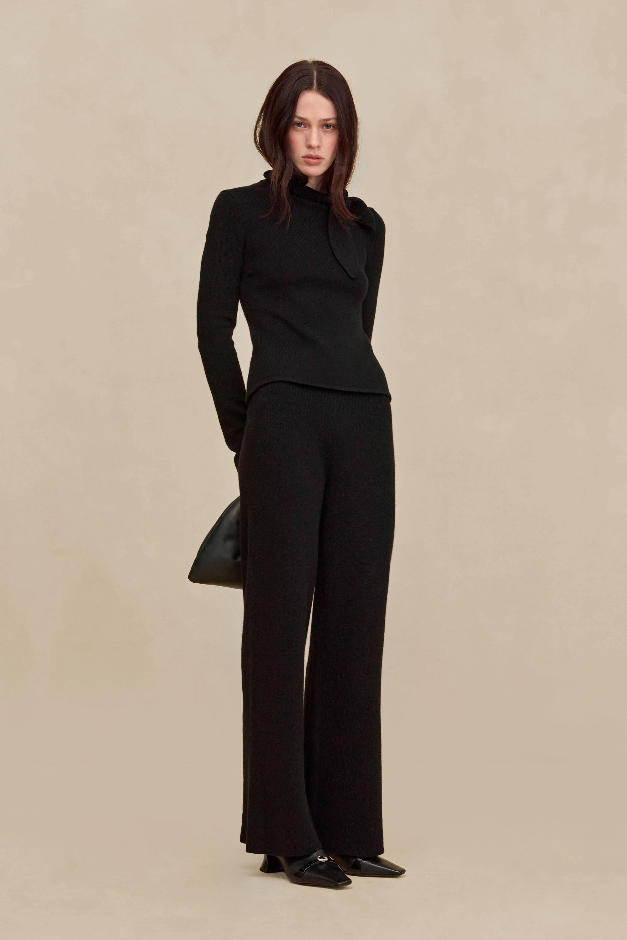 SONNY KNIT PANT - BLACK