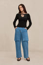 LIVIE KNIT TOP - BLACK