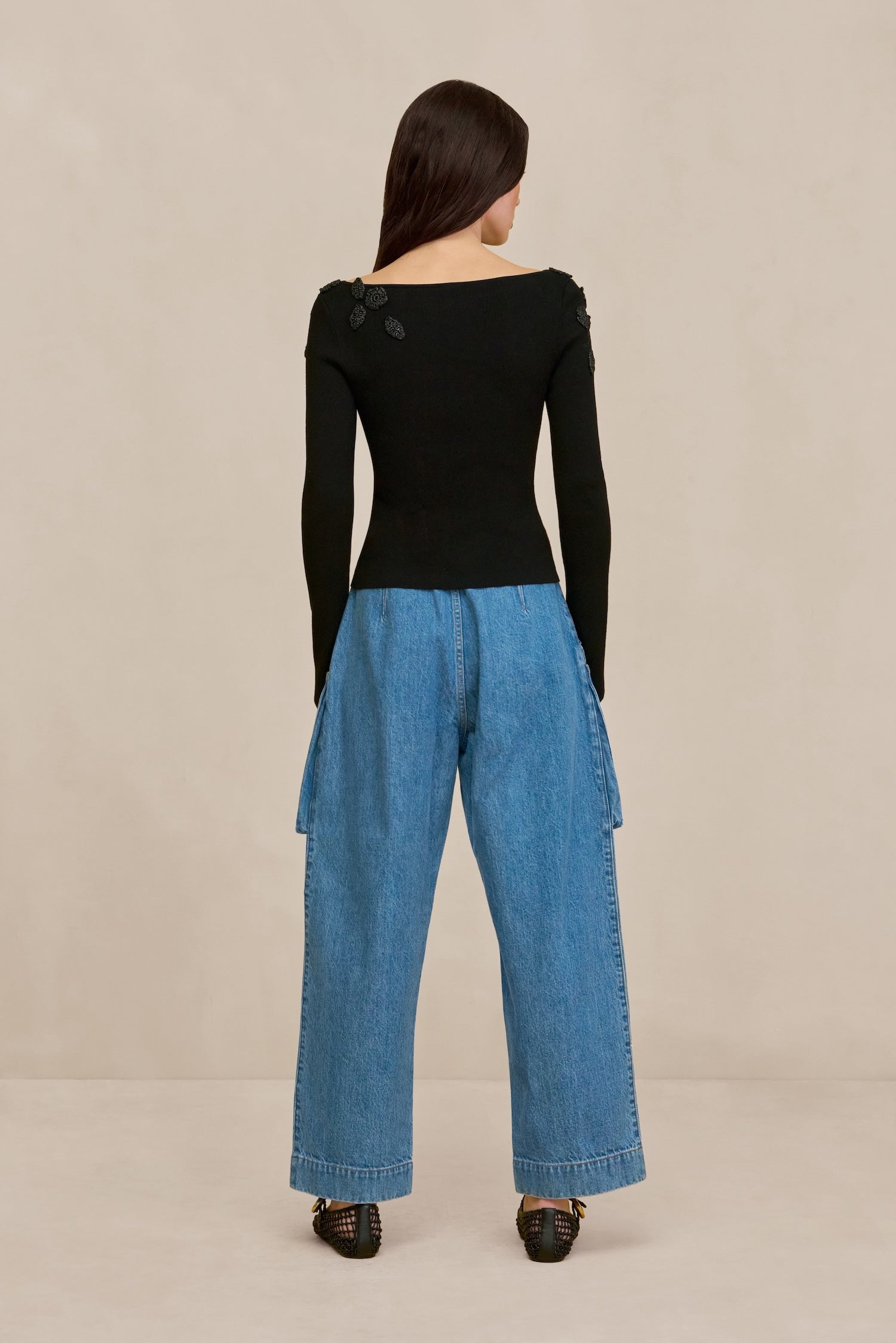 LIVIE KNIT TOP - BLACK