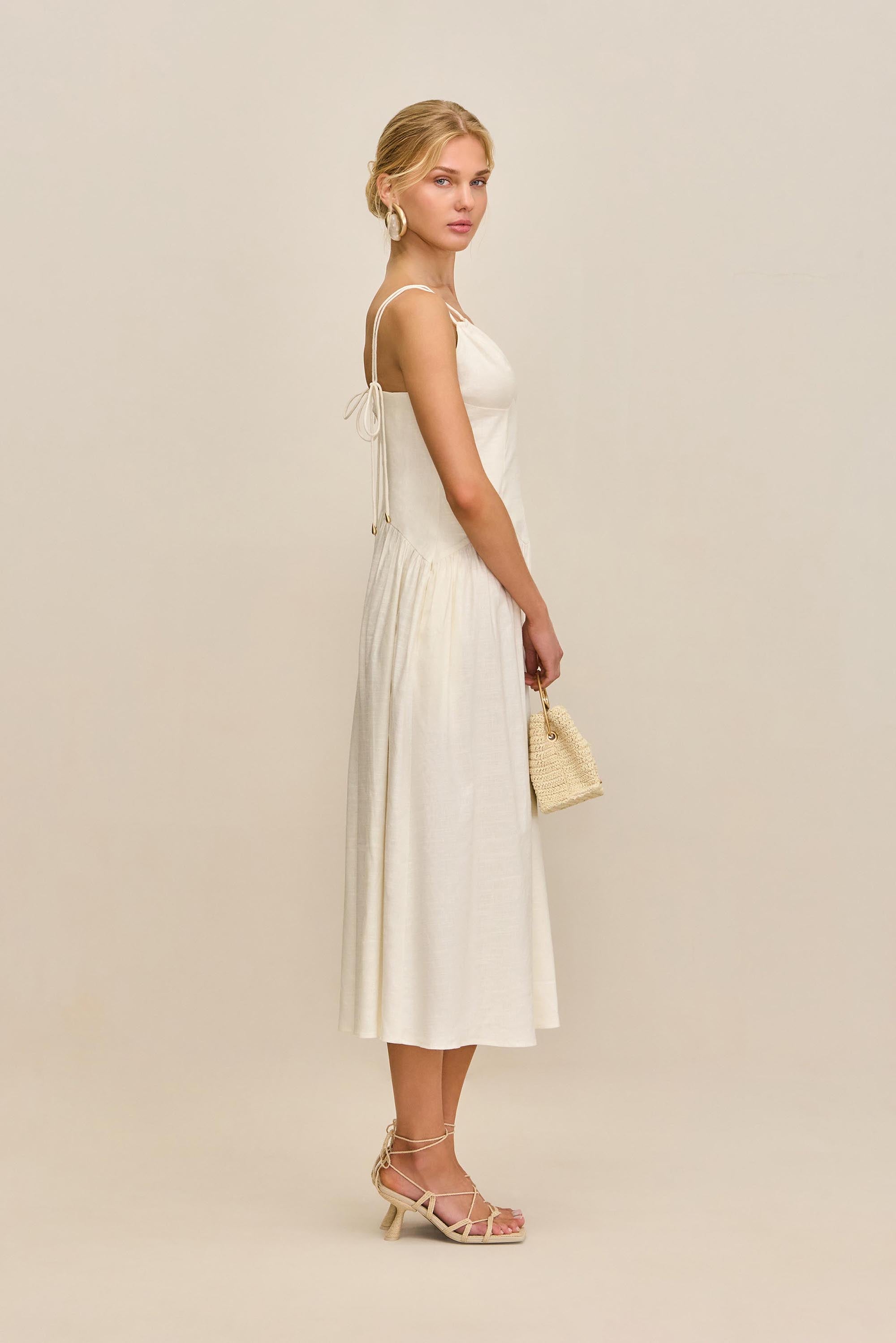 DARCEY DRESS - OFF WHITE