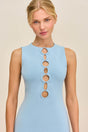 HARTLEY KNIT DRESS - COASTAL