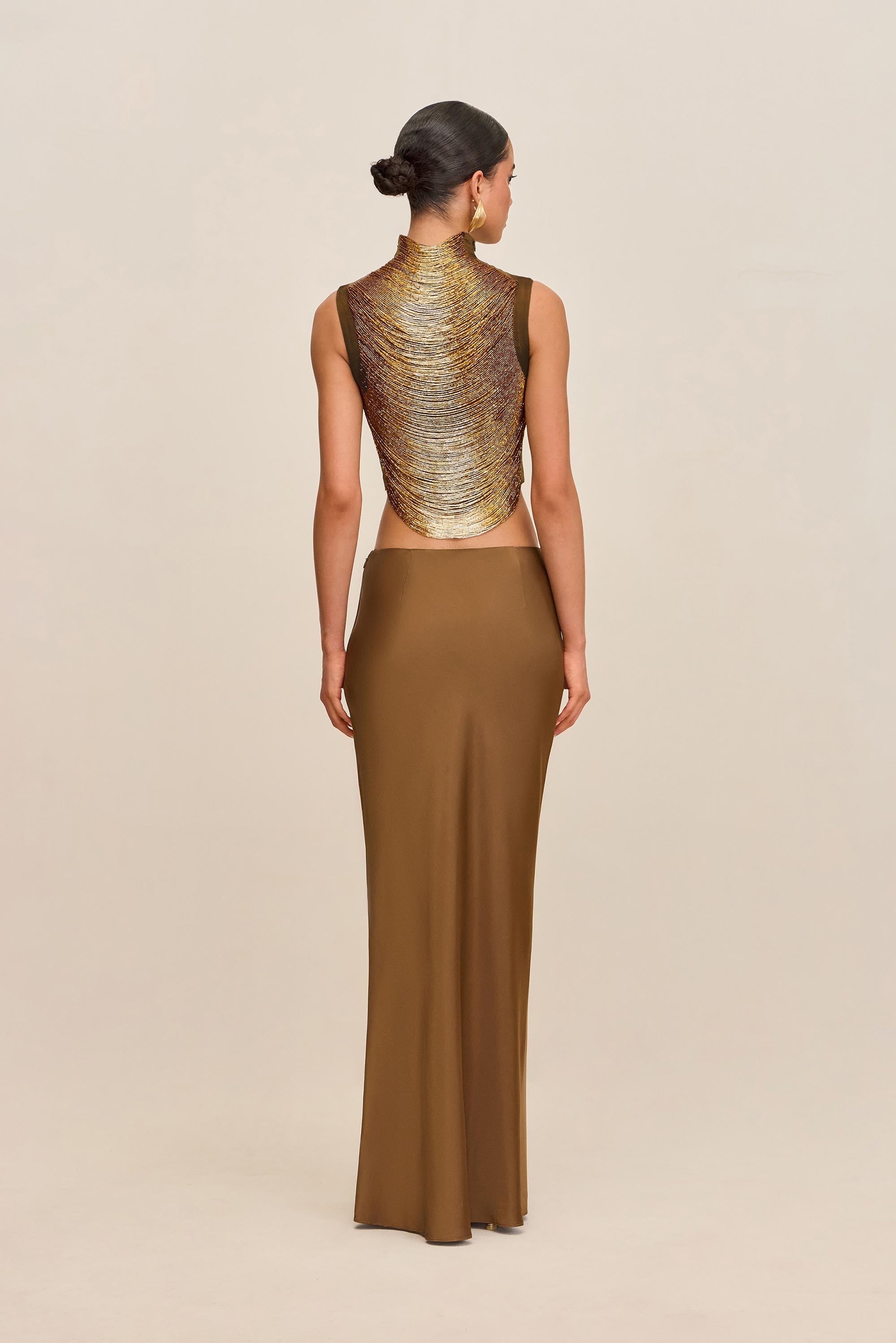 TARAJI TOP - BRONZE