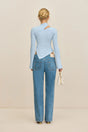 TAYLA KNIT TOP - COASTAL