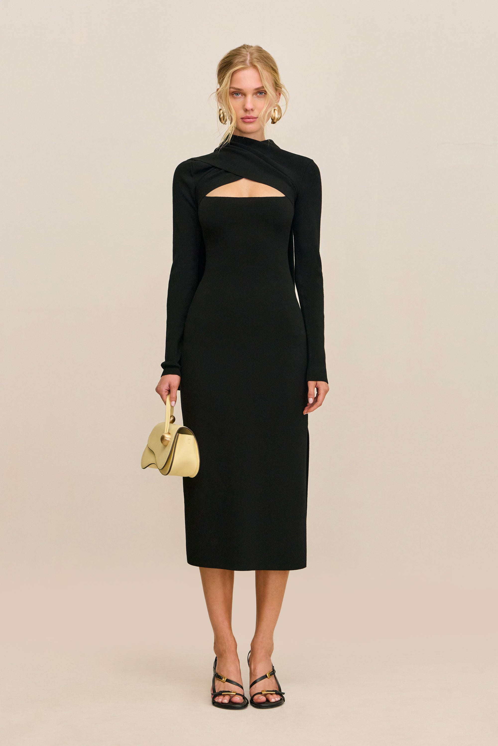 COLETTA KNIT DRESS - BLACK