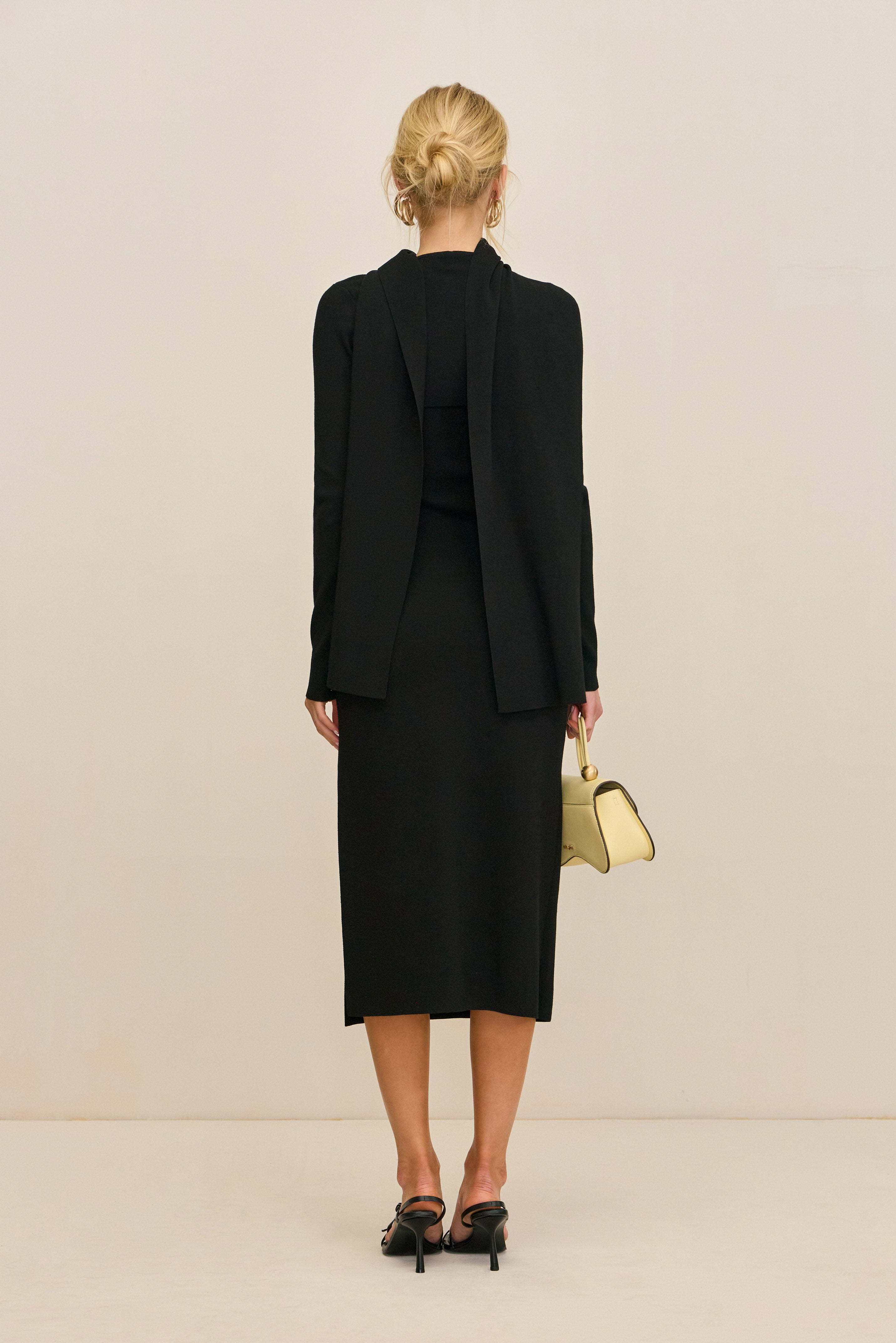 ONIA KNIT CARDIGAN - BLACK