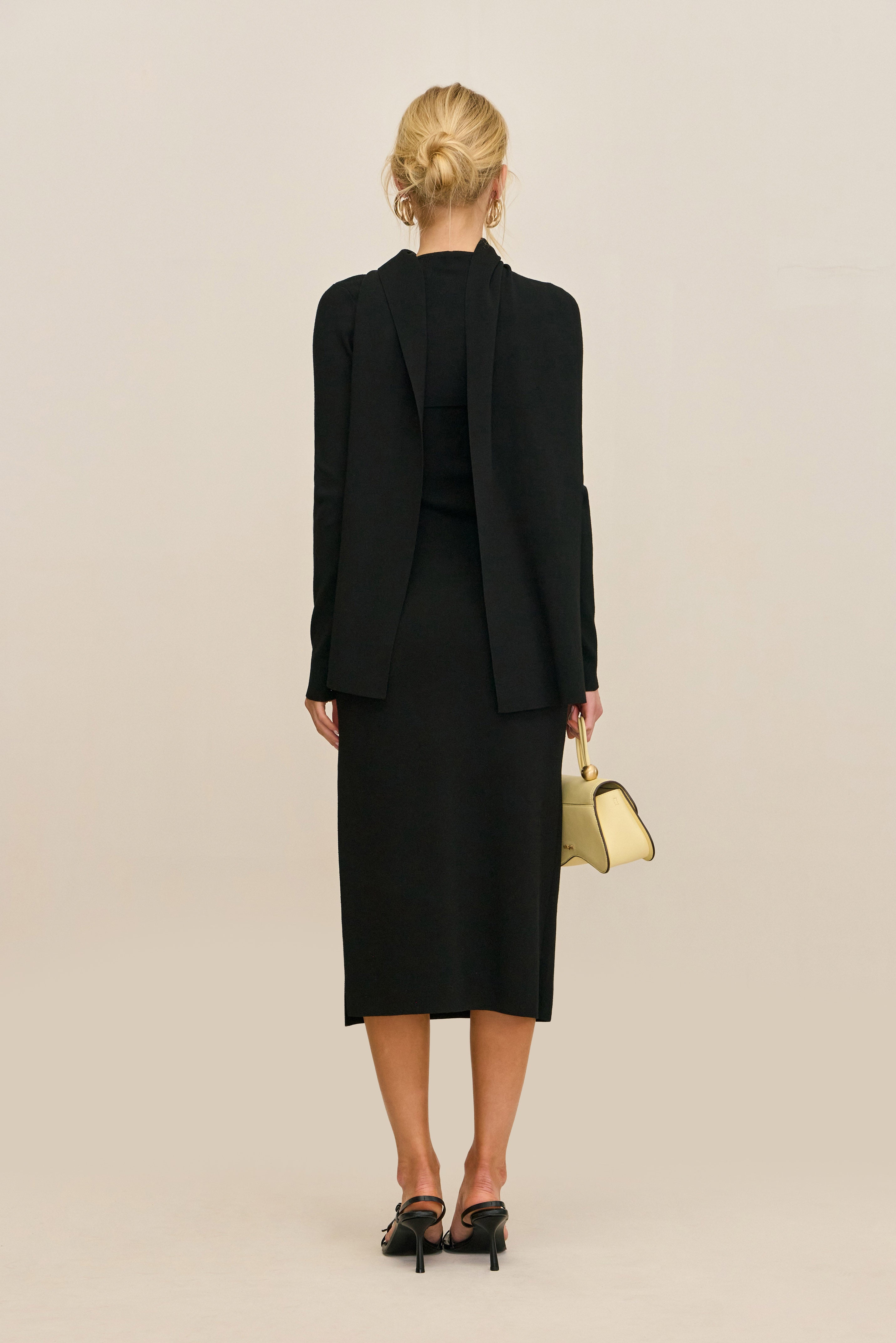 COLETTA KNIT DRESS - BLACK