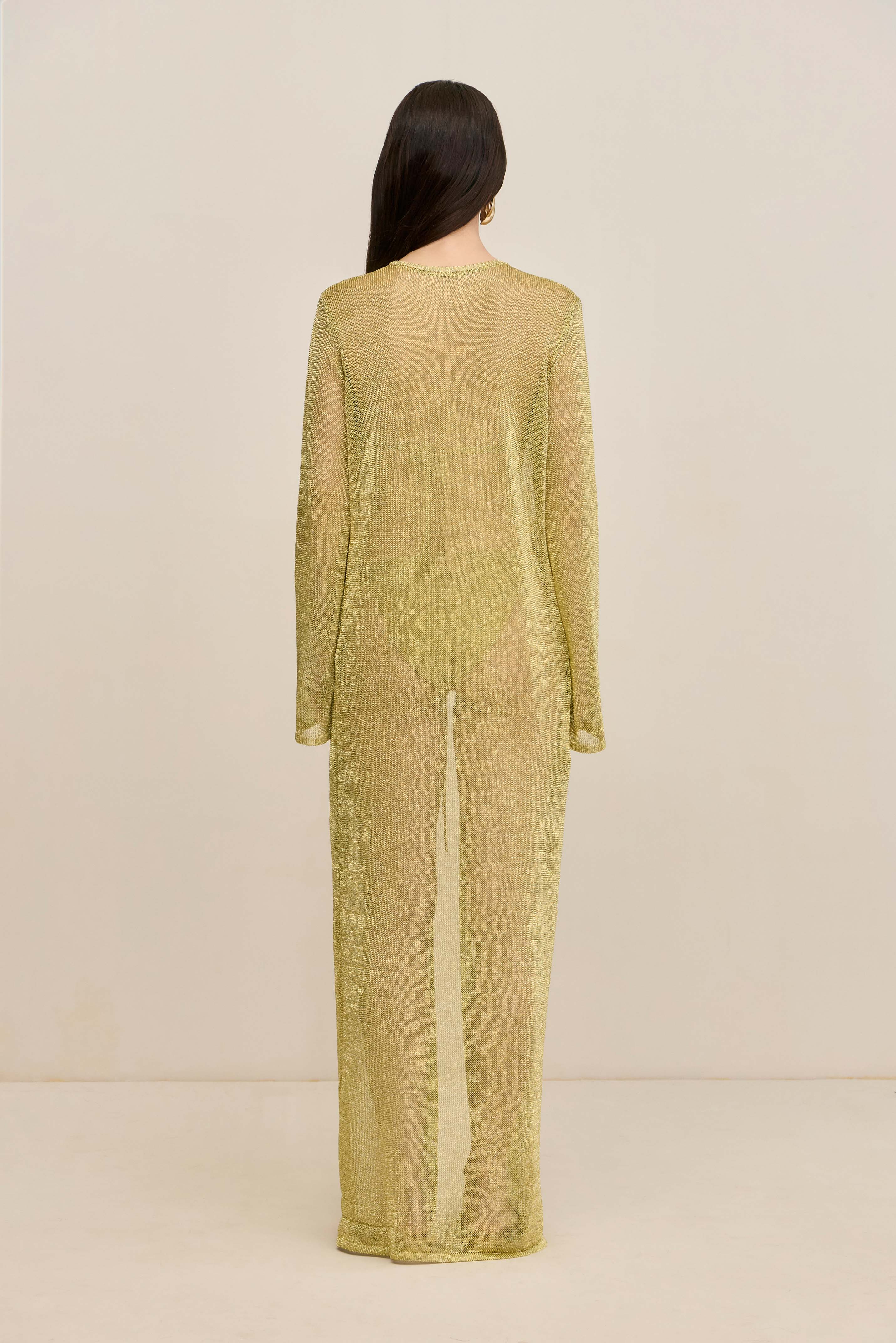 KAYTRA KNIT COVERUP - GOLD