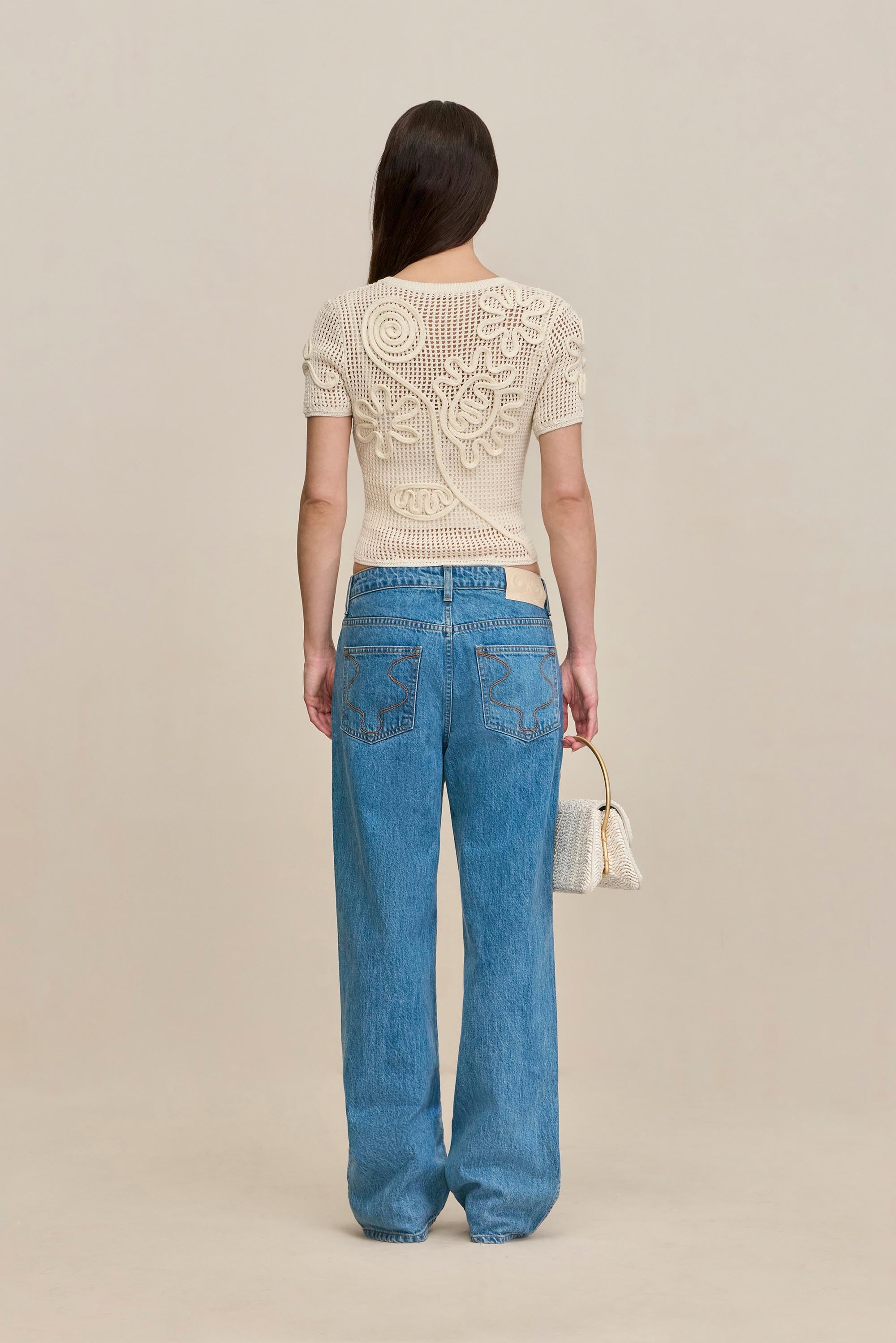 ILEANA KNIT TOP - OFF WHITE
