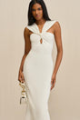 DAWNETTE KNIT DRESS - OFF WHITE