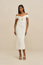 DAWNETTE KNIT DRESS - OFF WHITE