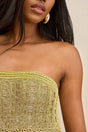 MORGAN CROCHET GOWN - GOLD