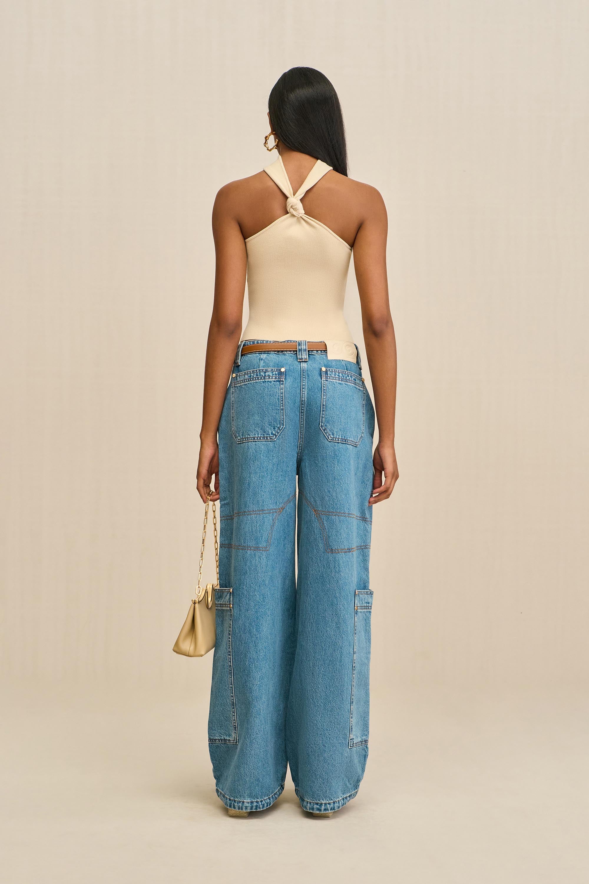 WALI KNIT TOP - BEACH