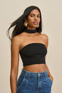 SORINE KNIT TOP - BLACK