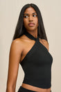 LOUISA KNIT TOP - BLACK