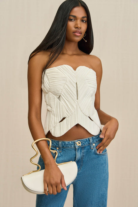 OMID SKIRT - OFF WHITE