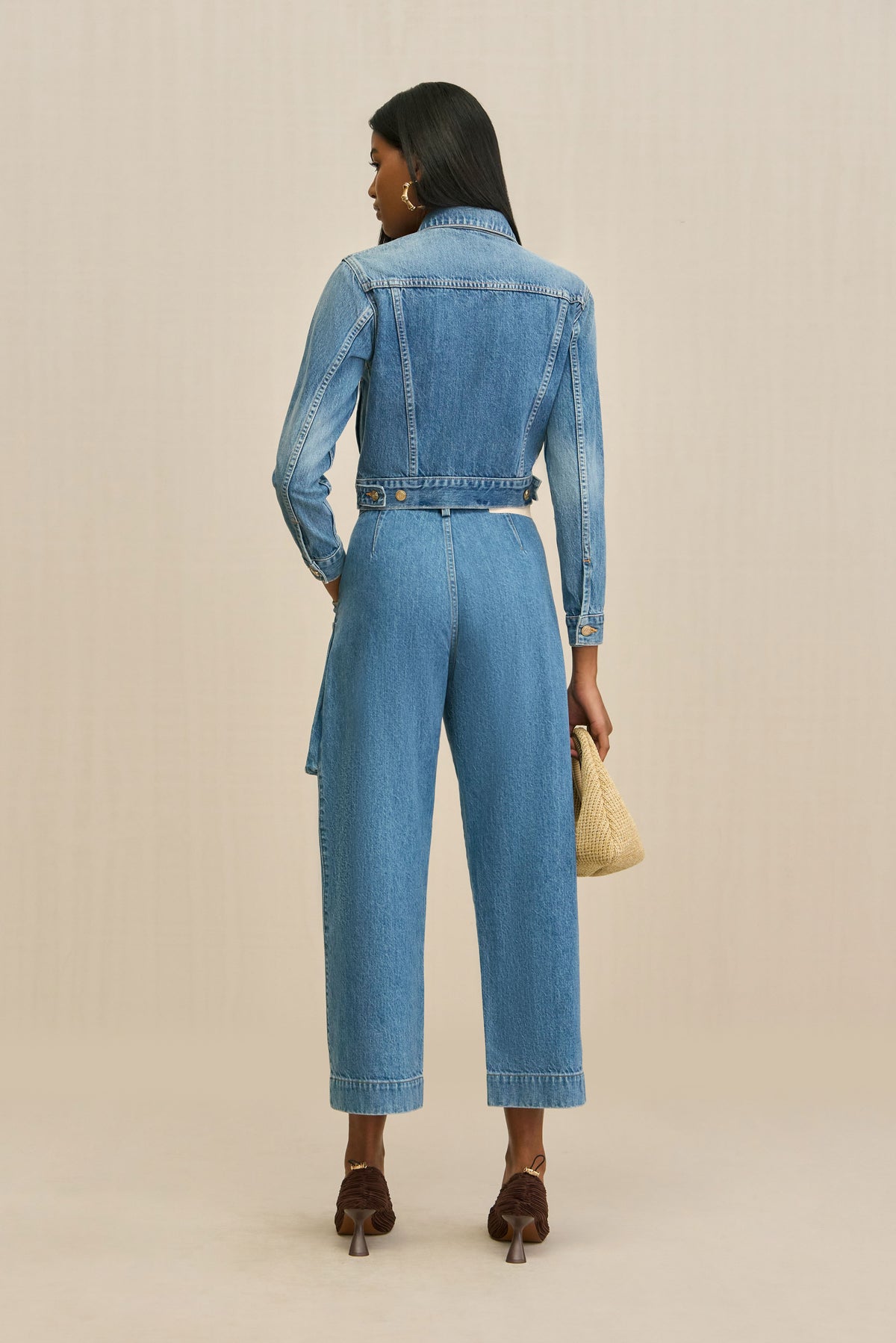 JAMILA JACKET - MEDIUM STONE WASH
