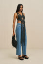 RIHANNA KNIT TOP - BLACK