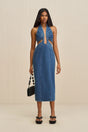 ABI DRESS - INDIGO