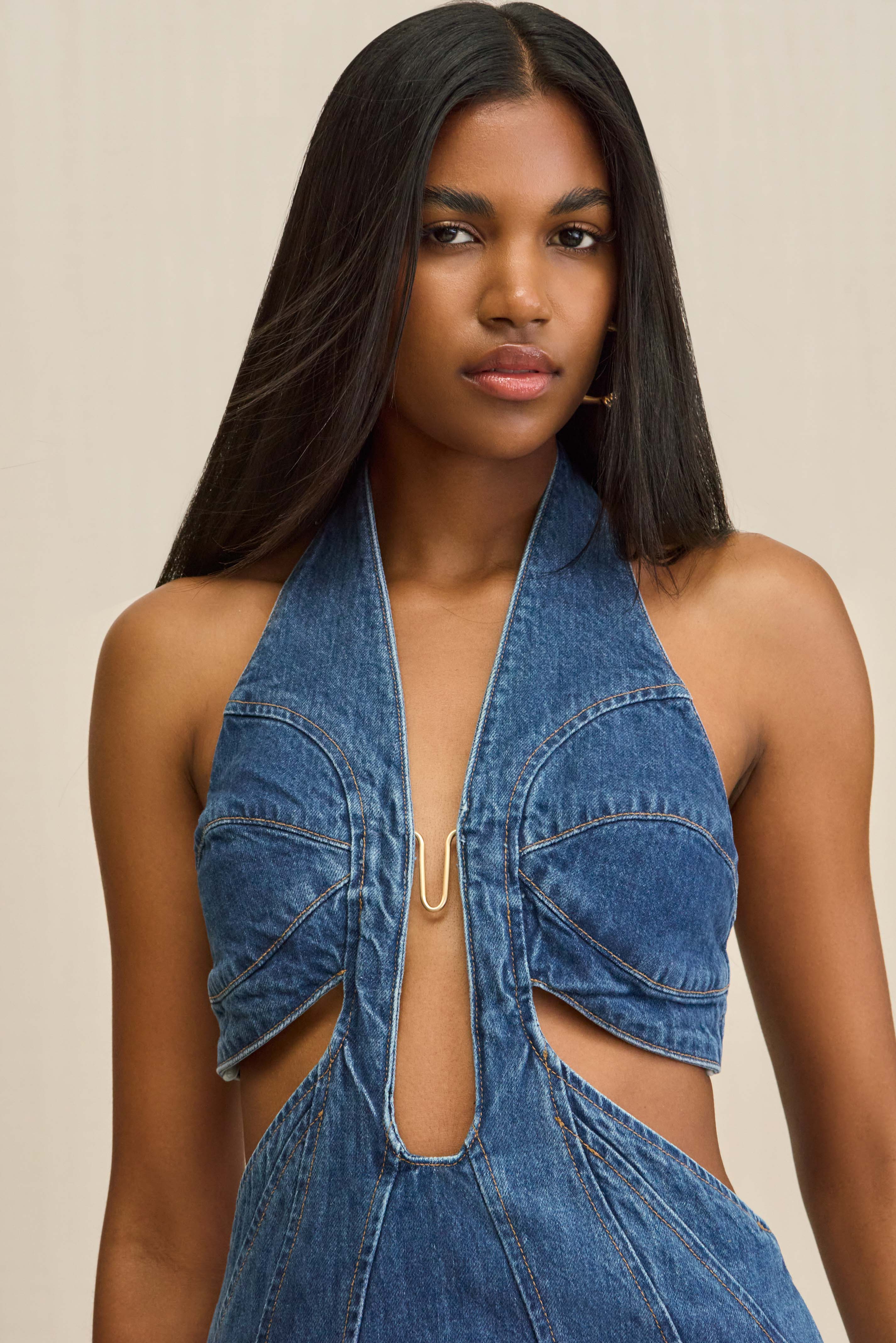 ABI DRESS - INDIGO