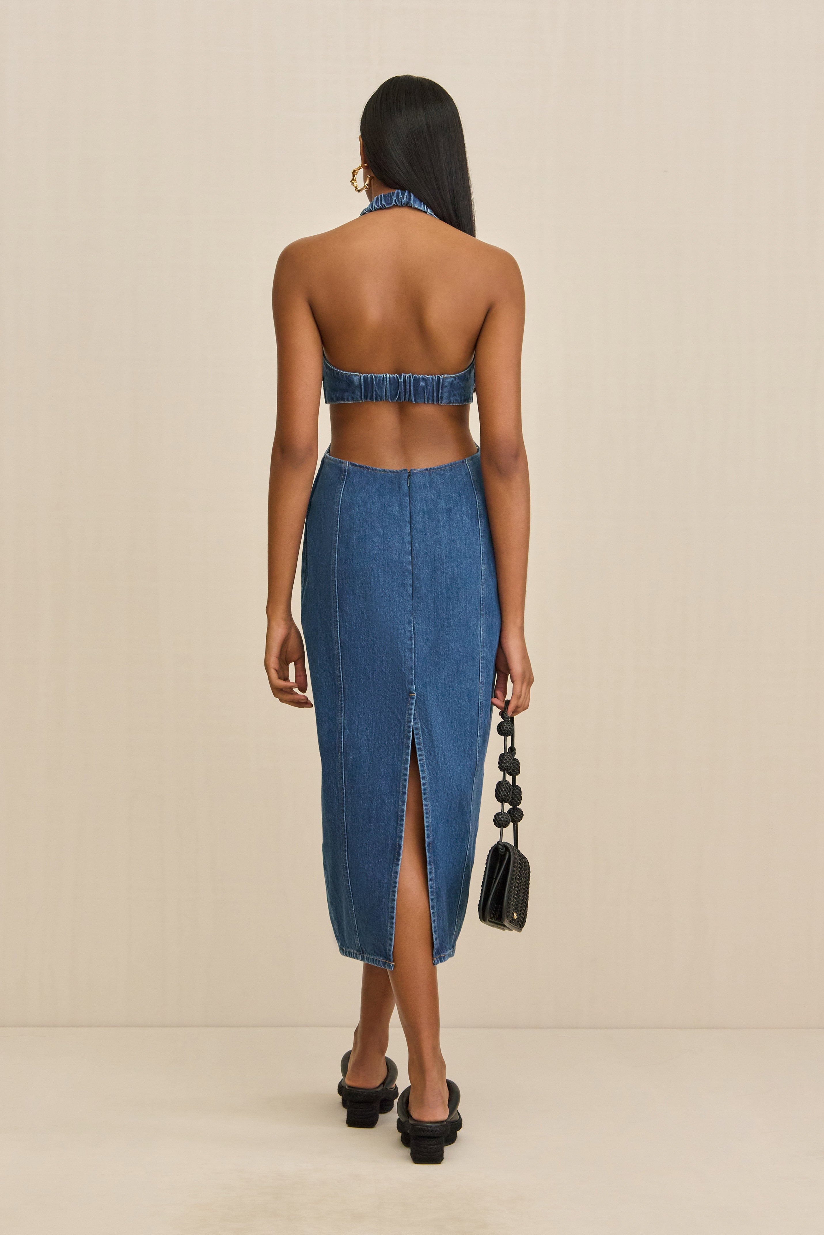 ABI DRESS - INDIGO