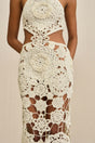 ACCALIA CROCHET GOWN - OFF WHITE