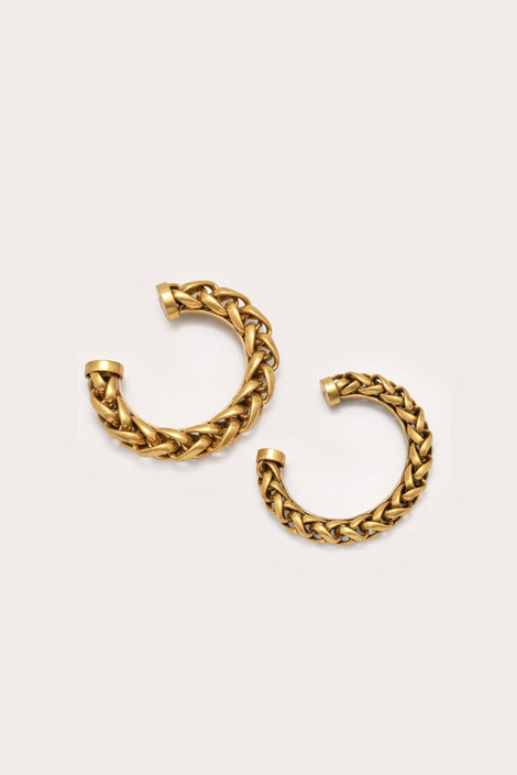 PALAIS EARRING - BRUSHED BRASS