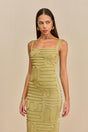 KYMIA KNIT DRESS - GOLD