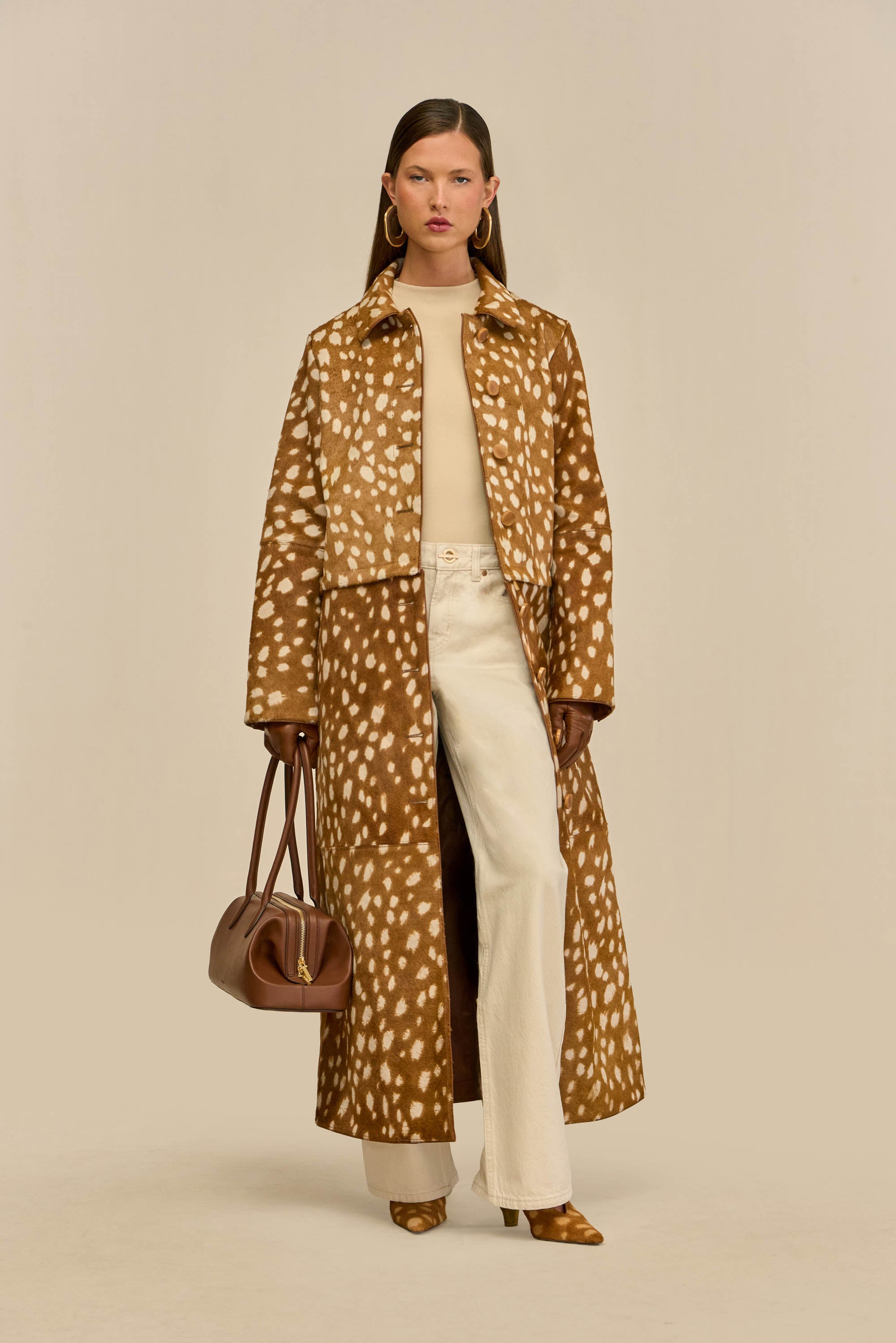 GLINDA CONVERTIBLE COAT - CERVINO