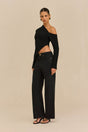 JAIDAN KNIT TOP - BLACK