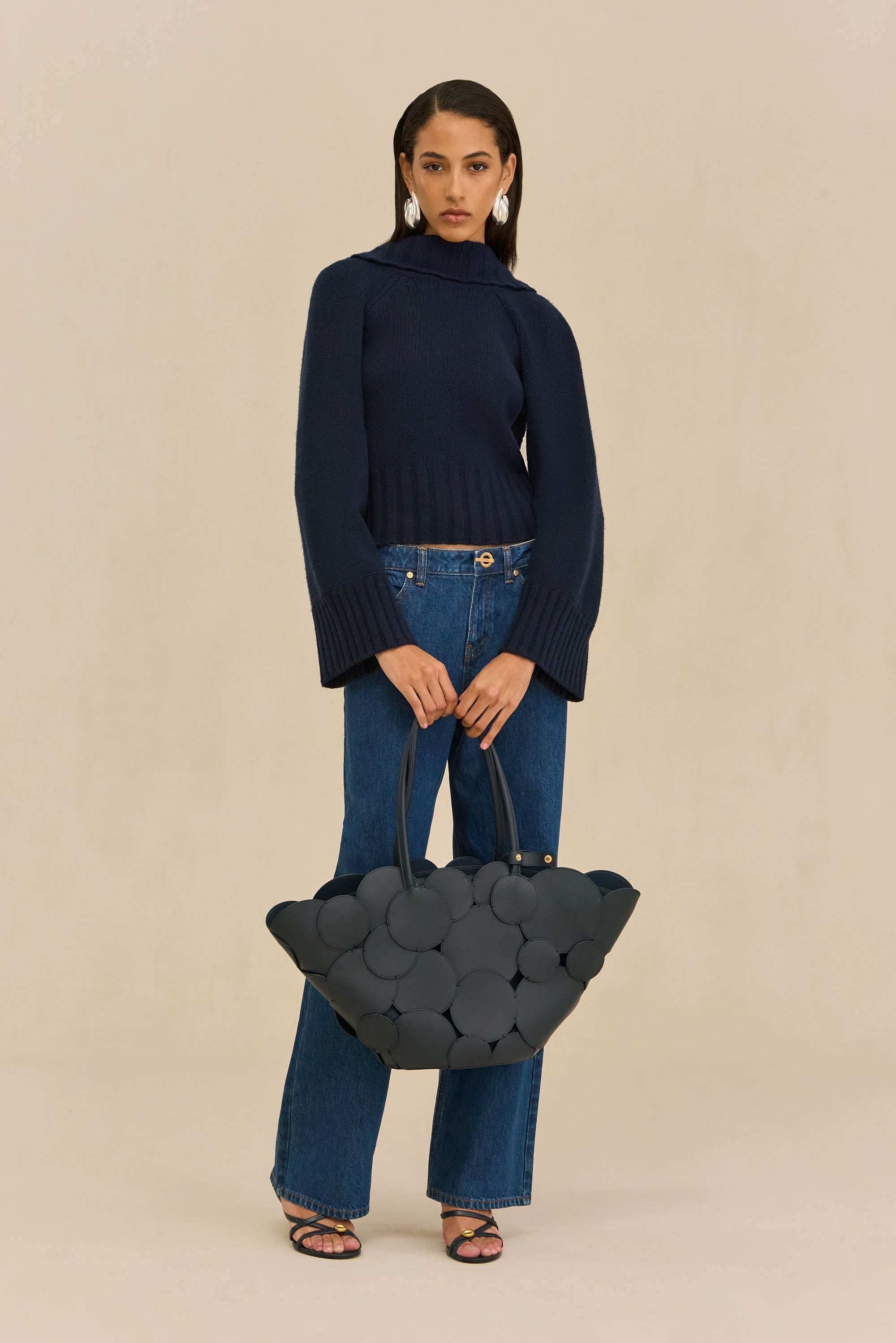 JAYLEEN TOTE BAG - DEEP LAKE