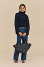 JAYLEEN TOTE BAG - DEEP LAKE